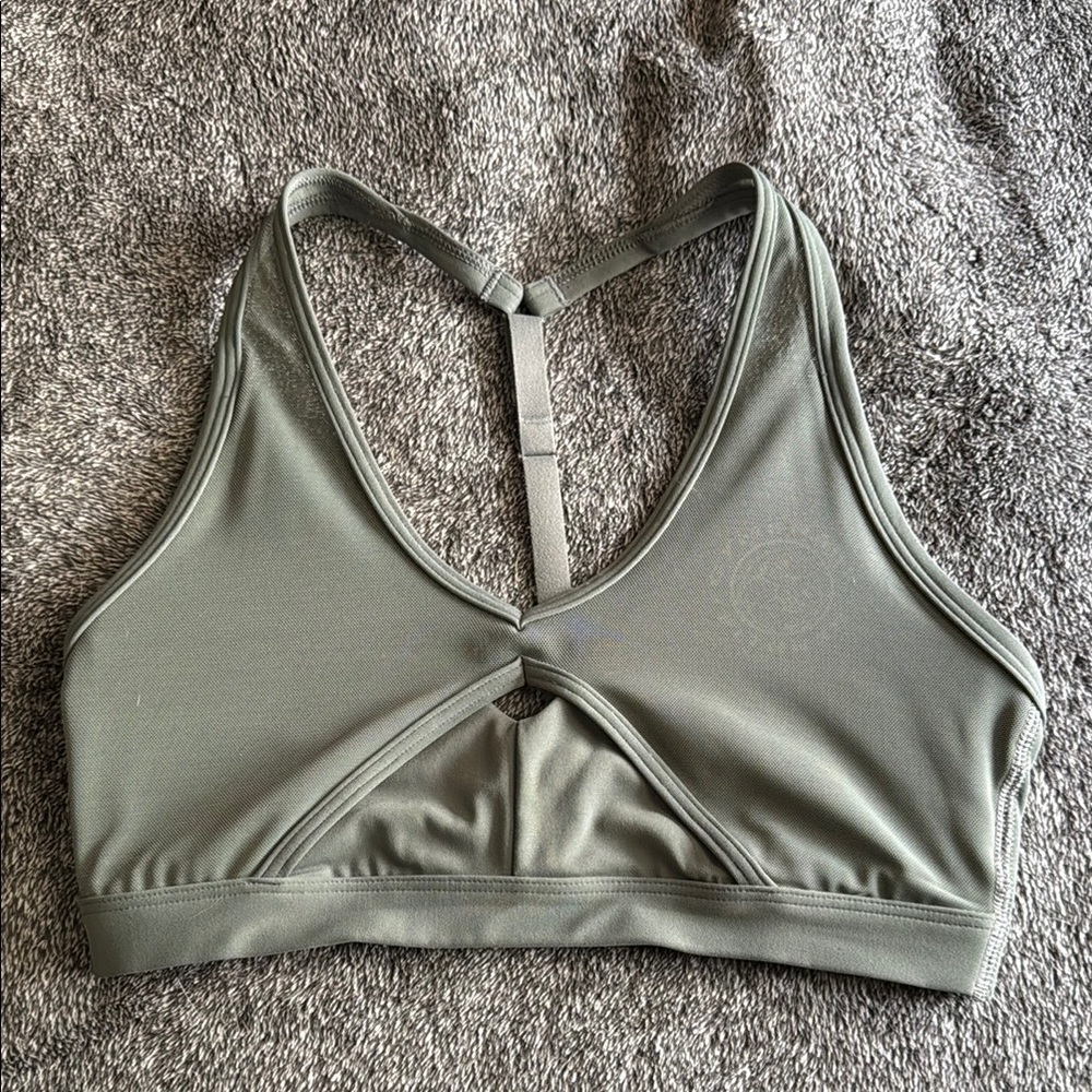Gym Shark Olive Green Sports Bra
